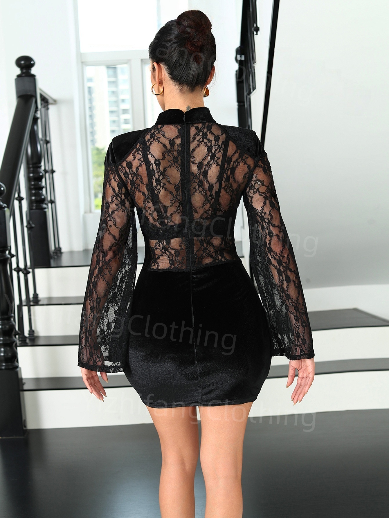 hollow-out style 01  Elegant European and American Style Evening Gown for Women - Sexy Dress