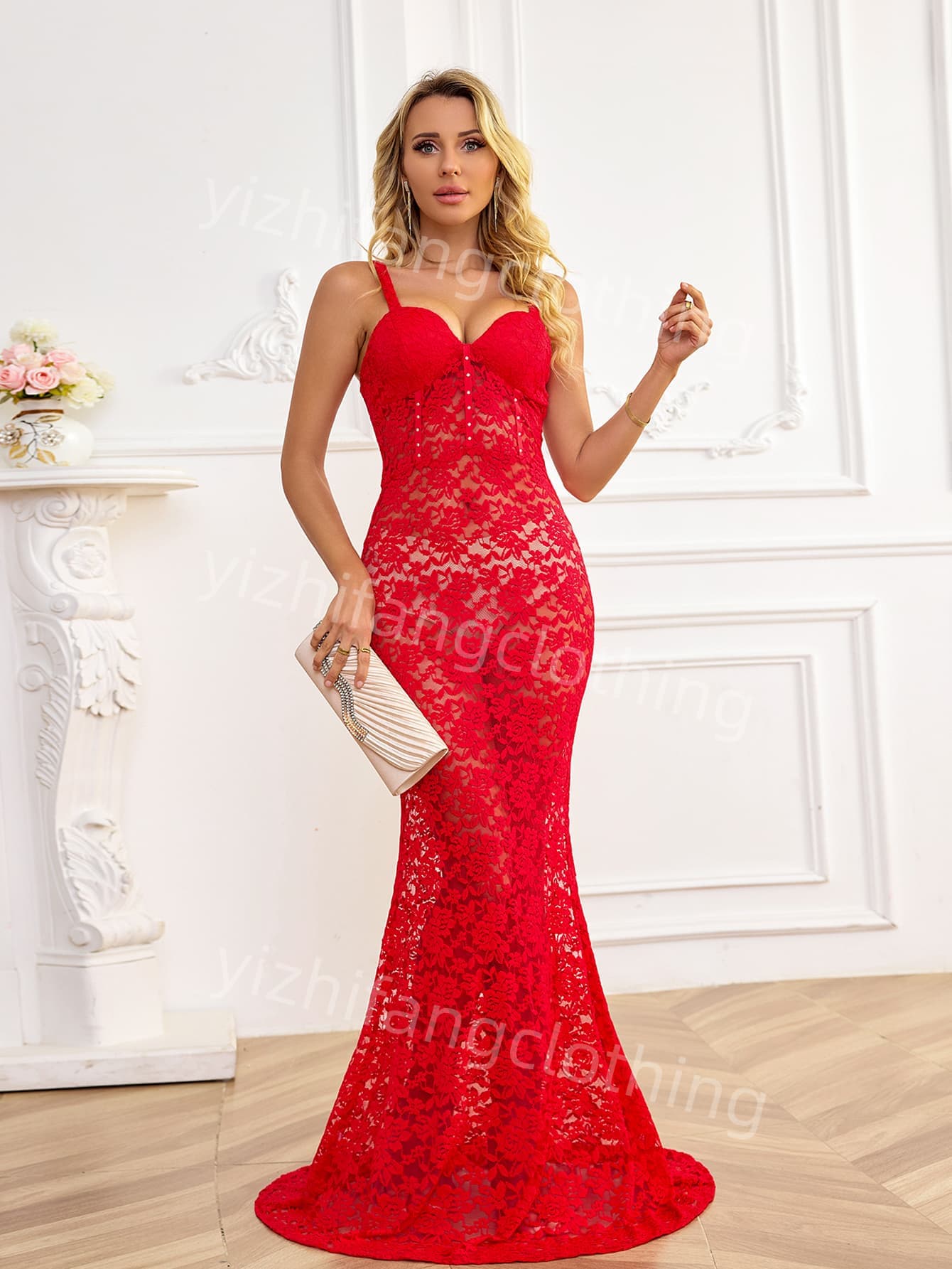 Elegant Race. European and American Style  .Evening Gown for Women - Sexy Dress									
