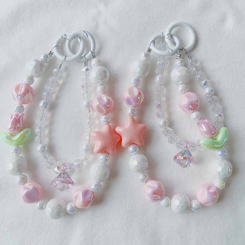 Pink Tulip Phone Charm 