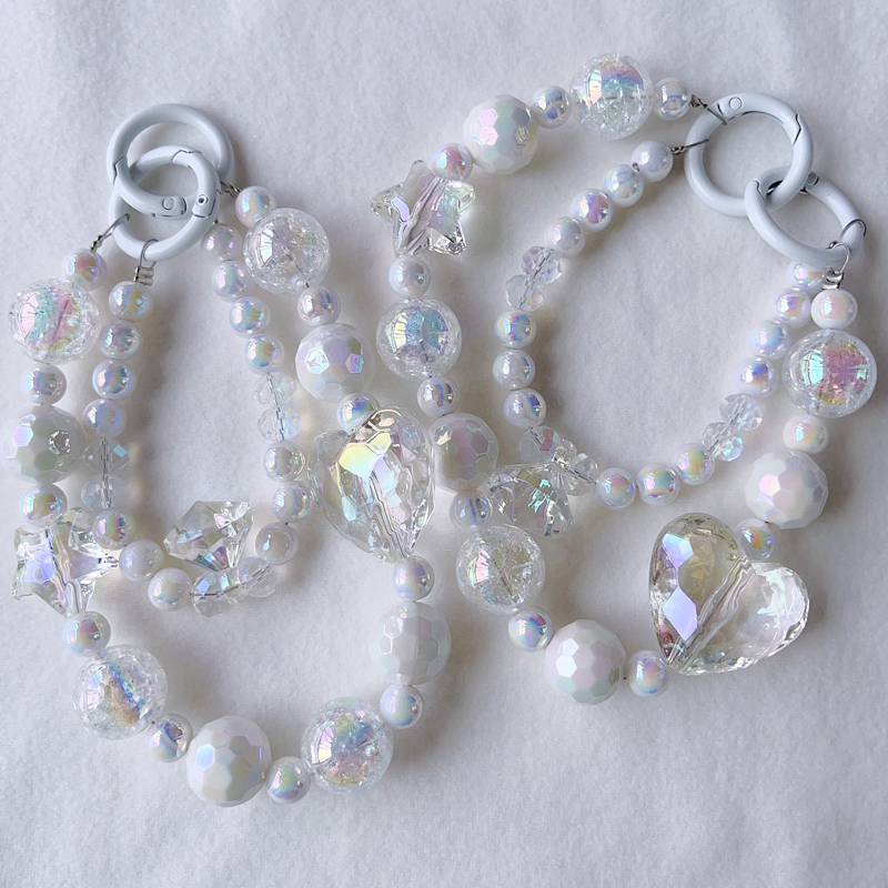 Crystal Heart Bag Accessories Phone Charm 
