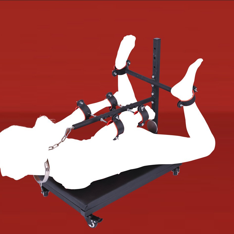 Dog slave training, metal binding, bondage frame, four horse trolley, alternative punishment, punishment device, adult sex toys