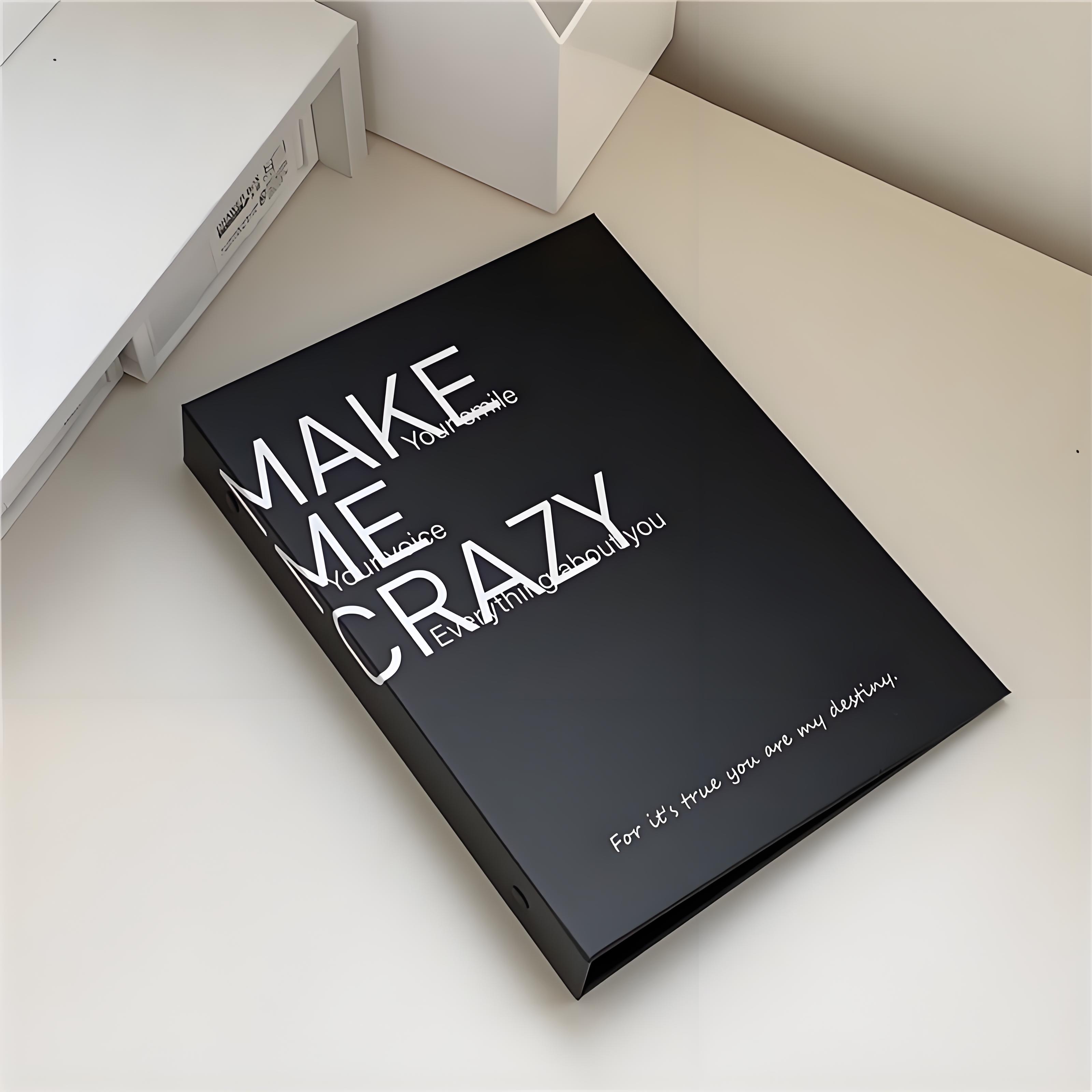 A5 loose-leaf cover black【Only the cover, no inner core included】