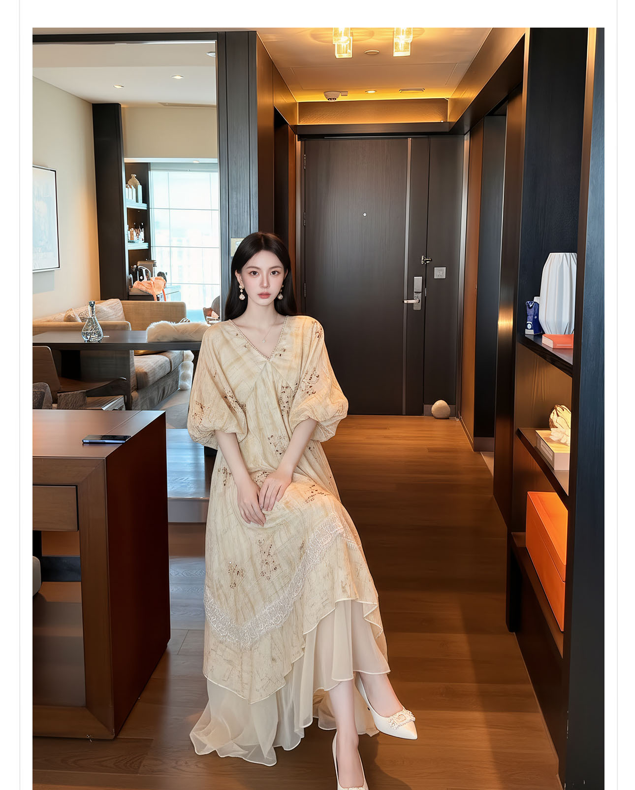 新中式氣質百搭設計仙女裙夏季新款絕美刺繡漢服連衣裙女 P0429