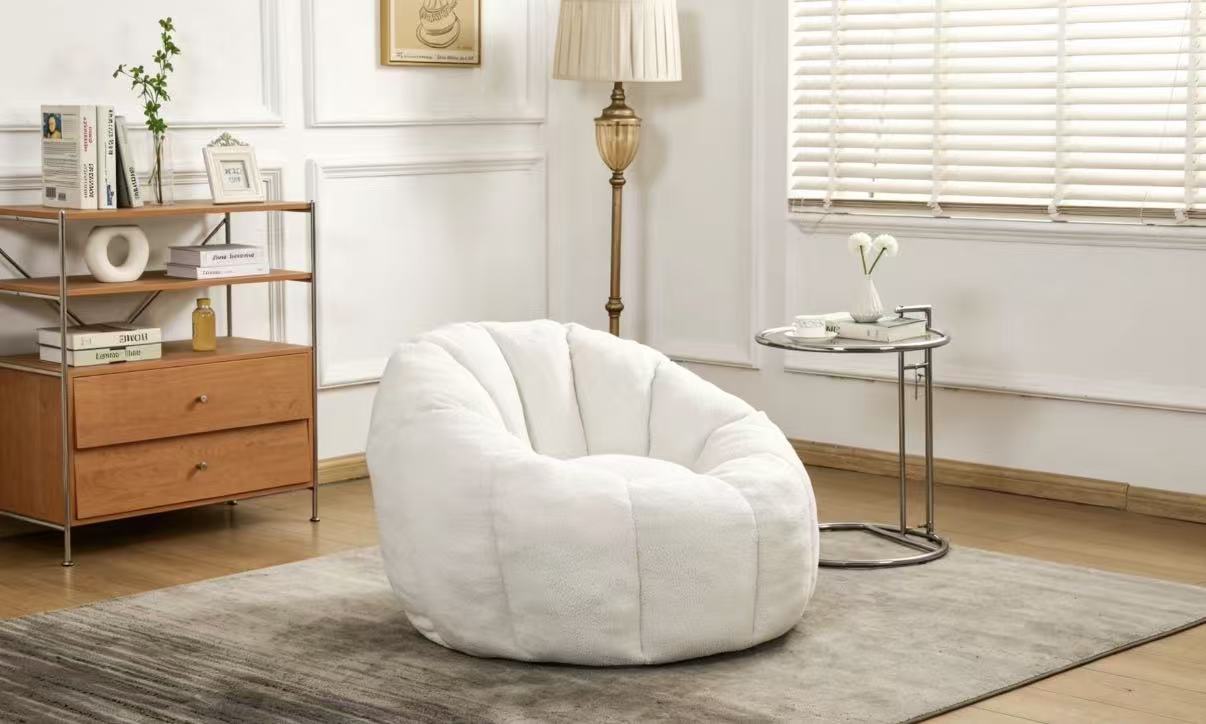 성인용 플로럴 빈 백 의자, 꽃잎 등 독서 의자가 있는 울트라 소프트 포 퍼 플로어 소파 거실 침실용 게으른 사랑 소파 거대한 크기 메가 컴피 빈백 소파 라운지 빈백