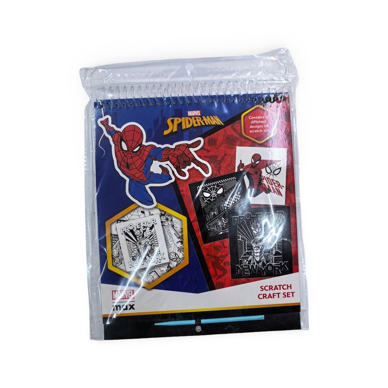 Custom Superhero Scratch Craft Activity Set