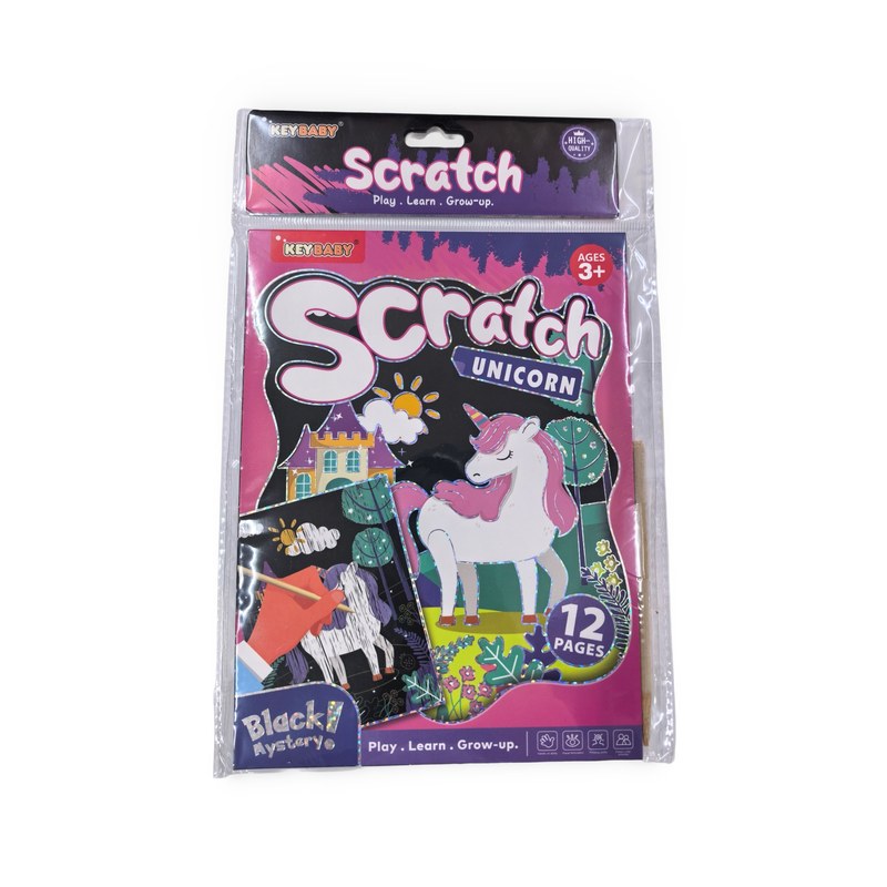 Custom Unicorn Scratch Activity Book for Kids