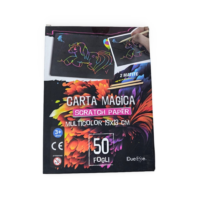 Custom Multicolor Scratch Paper Art Set