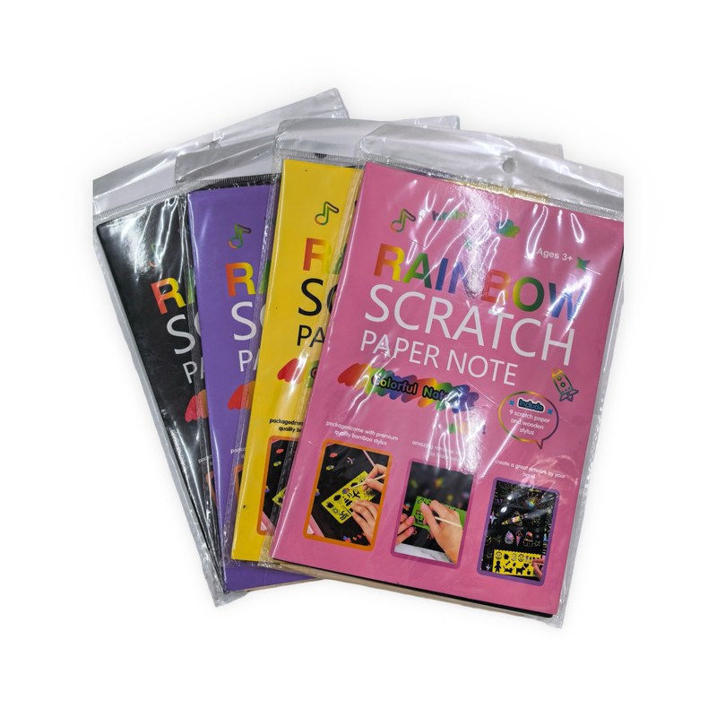 Custom Rainbow Scratch Paper Note Set