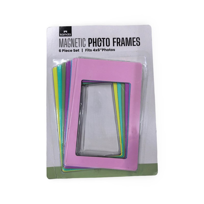 Custom Magnetic Photo Frame Set Assorted Colors
