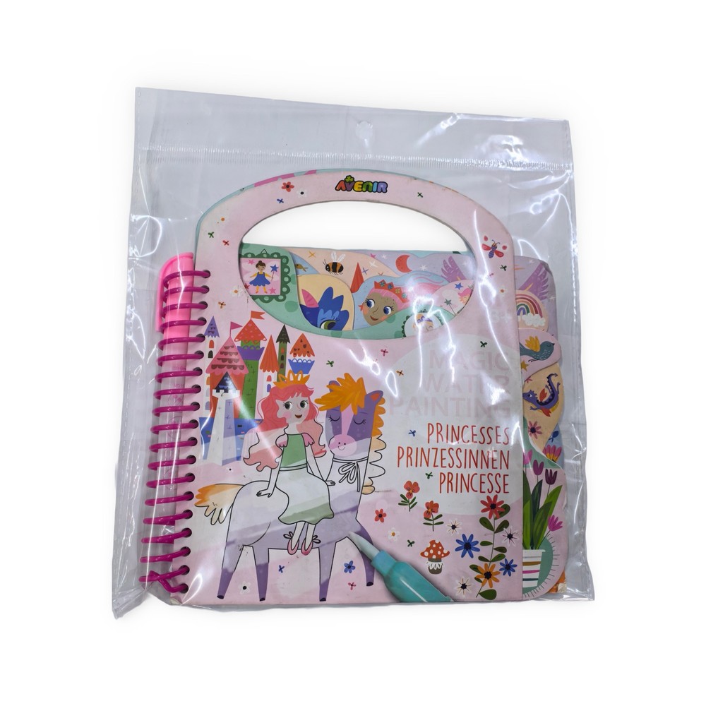 Custom Princess Reusable Water Coloring Activity Book