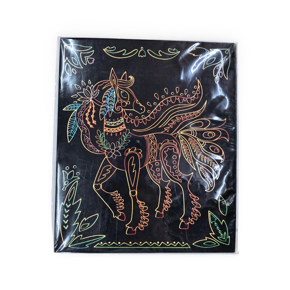 Custom Large Unicorn Scratch Art Poster