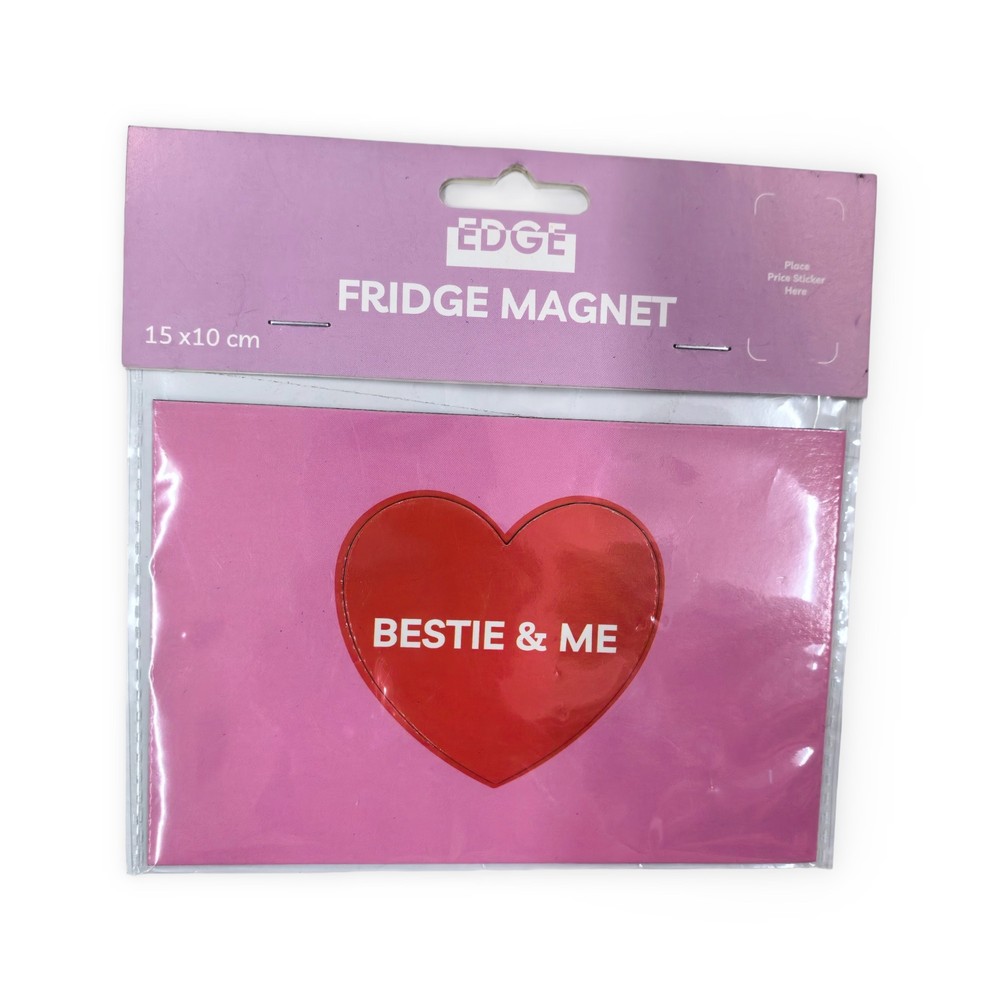Custom Heart-Shaped Fridge Magnet