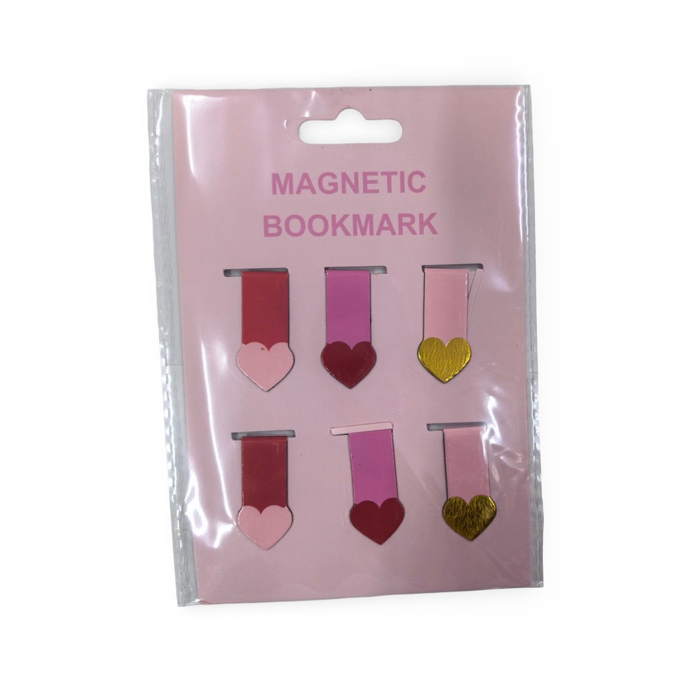 Custom Heart Magnetic Bookmark Set