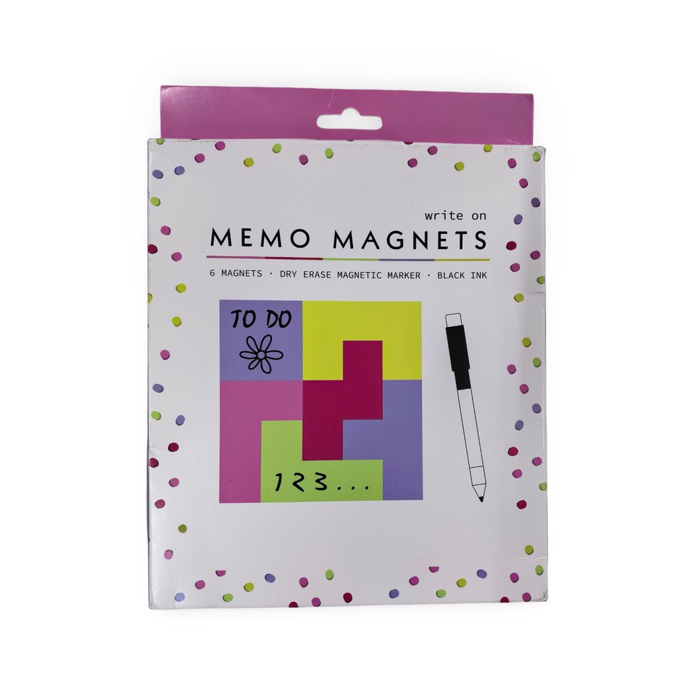 Custom Magnetic Memo Set with Dry-Erase Pen